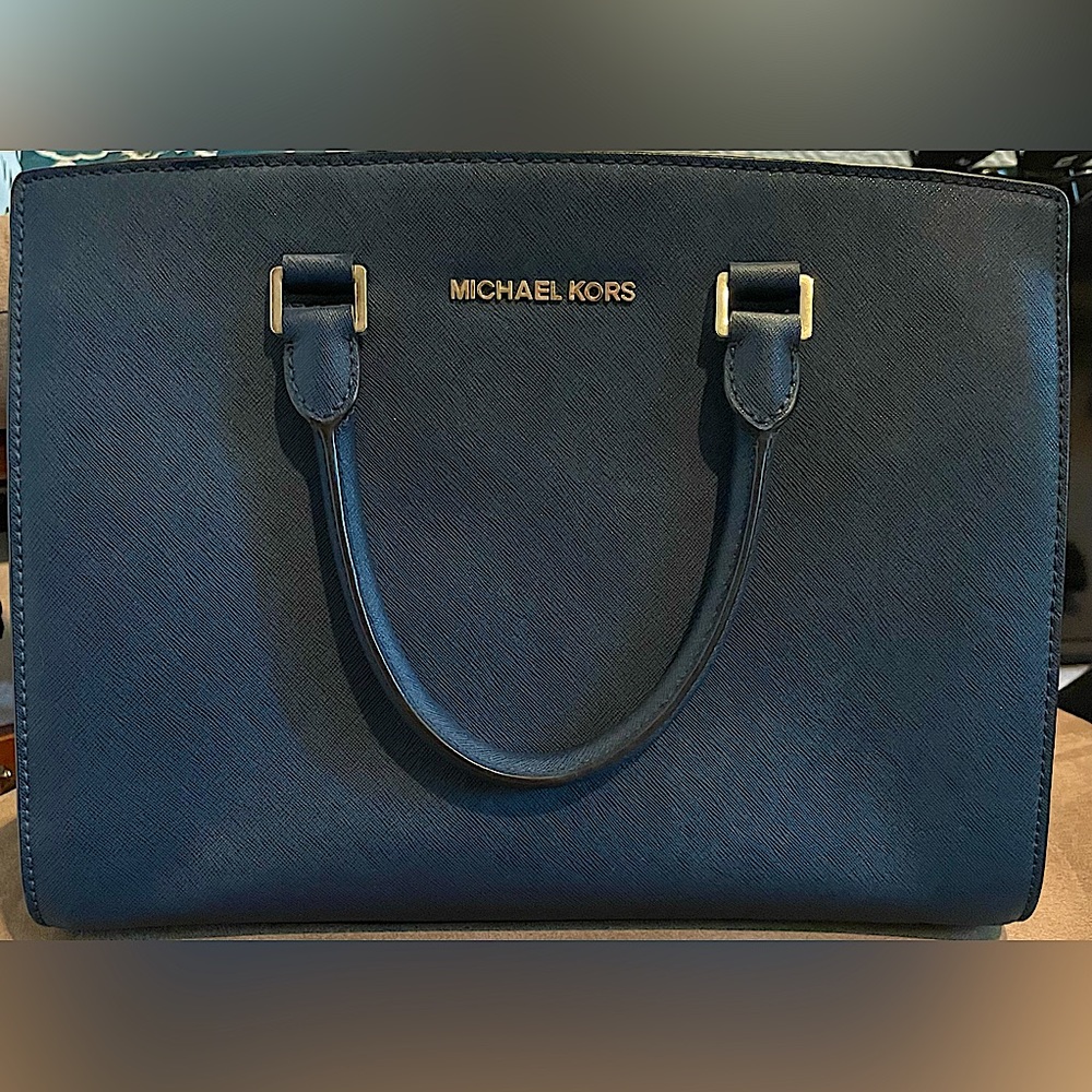 Michael Kors - Navy Blue Satchel